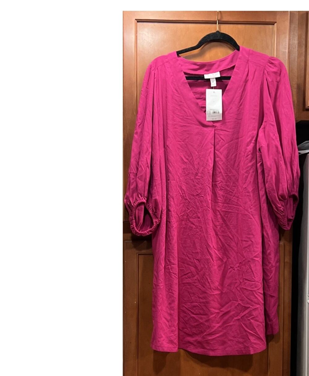Isabel Maternity Relaxed Shift Dress Berry Women’s Xl